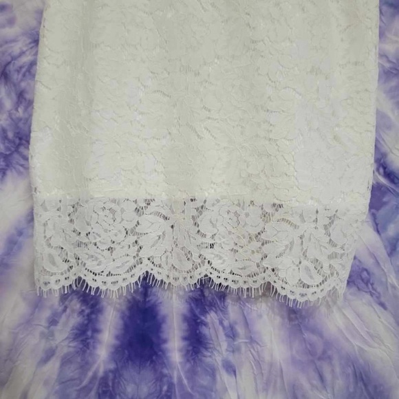 NWT Merokeety Women's White Sleeveless Lace Foral Elagant Cocktail Dress Size M - Picture 6 of 13